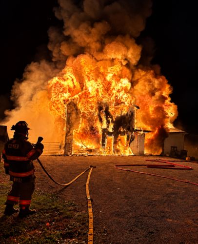 Fire destroys Clymer barn, business
